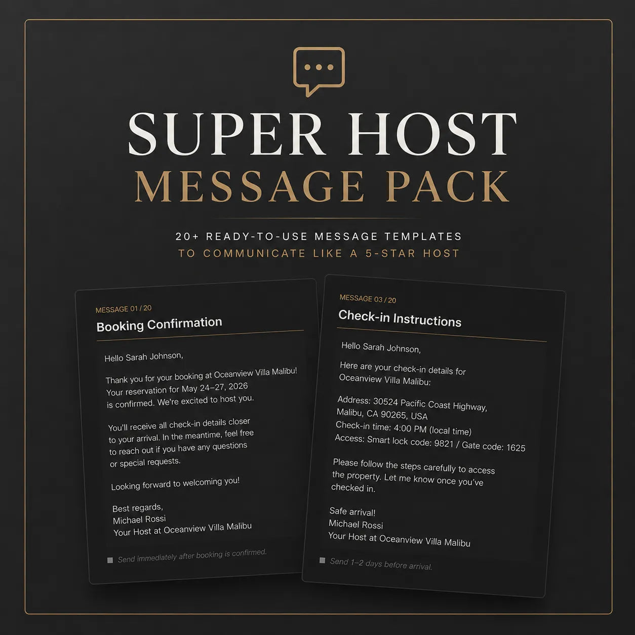 SuperHost Message Pack